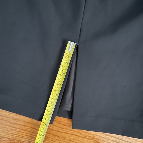 Express Pencil Skirt Womens 10 Black Knee Length Lined Split Work Office Classic - Picture 8 of 9